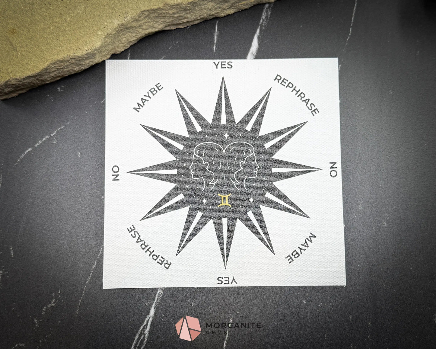 Zodiac Pendulum Mat – 5’’ Divination Cloth for Astrology Dowsing & Spiritual Readings - Gemini - Home & Living