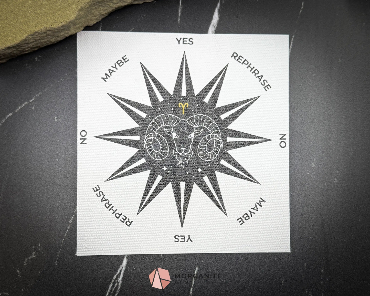 Zodiac Pendulum Mat – 5’’ Divination Cloth for Astrology Dowsing & Spiritual Readings - Aries - Home & Living