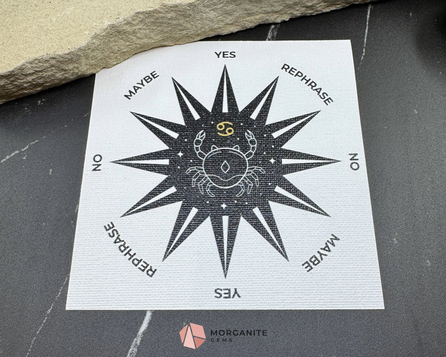 Zodiac Pendulum Mat – 5’’ Divination Cloth for Astrology Dowsing & Spiritual Readings - Cancer - Home & Living
