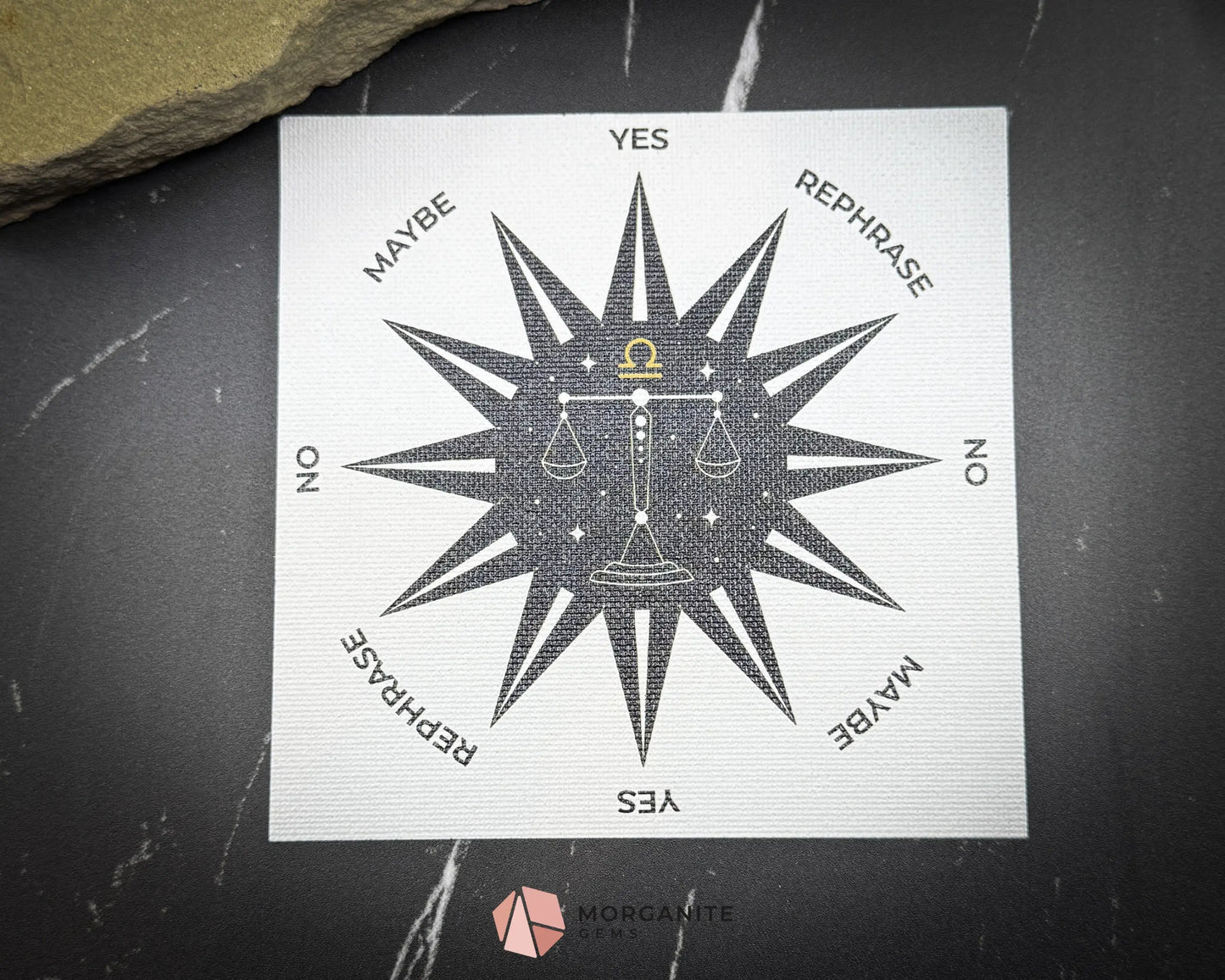 Zodiac Pendulum Mat – 5’’ Divination Cloth for Astrology Dowsing & Spiritual Readings - Libra - Home & Living
