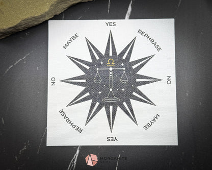 Zodiac Pendulum Mat – 5’’ Divination Cloth for Astrology Dowsing & Spiritual Readings - Libra - Home & Living