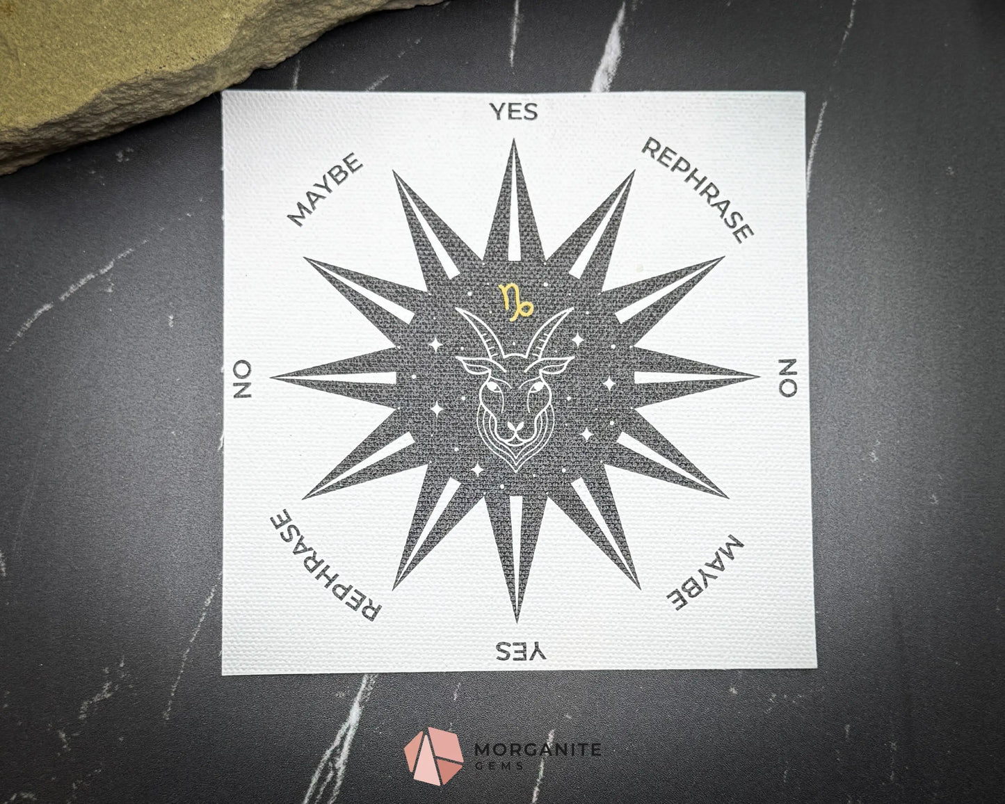 Zodiac Pendulum Mat – 5’’ Divination Cloth for Astrology Dowsing & Spiritual Readings - Capricorn - Home & Living