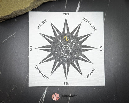 Zodiac Pendulum Mat – 5’’ Divination Cloth for Astrology Dowsing & Spiritual Readings - Capricorn - Home & Living
